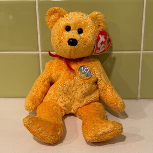 Ty Beanie Baby "Decade" the Bear